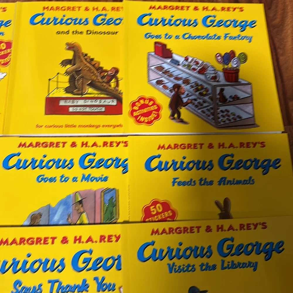 16-book bundle Curious George The Monkey Books Set Collection Margret Rey books